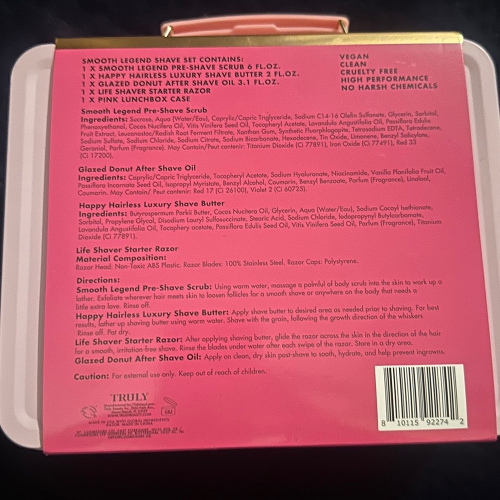 TRULY Pink Shave Set New! - Picture 2 of 2